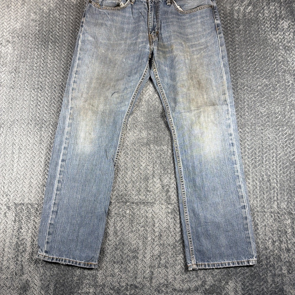 Levi's 559 Jeans Men's 34x32 Straight Fit Blue Denim Faded Stretch Casual